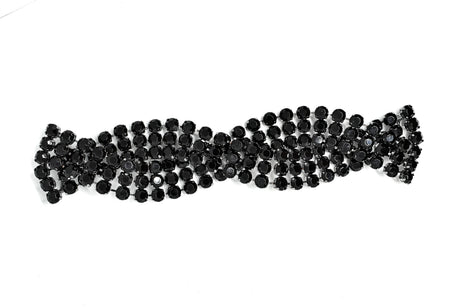 Rhinestone Connector Closure 3-Line Braided