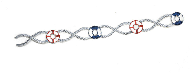 Embroidered Iron-On Life Tube Applique