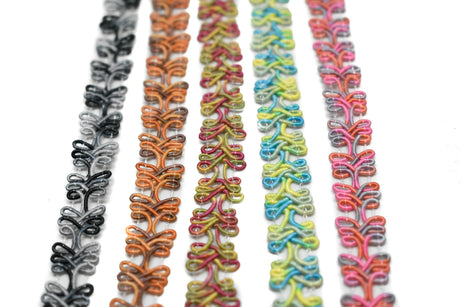 Braided Gimp Trim Two-Tone 1/2"