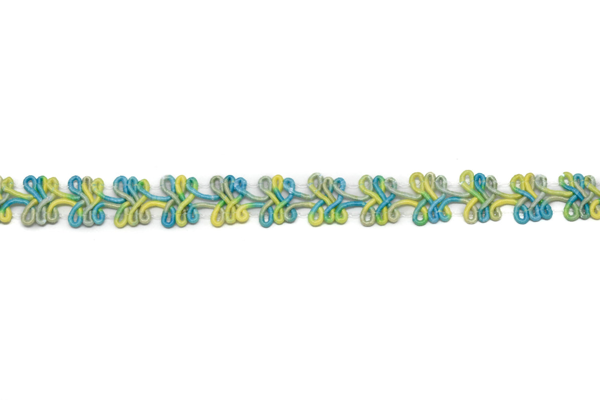 Braided Gimp Trim Two-Tone 1/2"