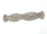 Rhinestone Connector Closure 3-Line Braided