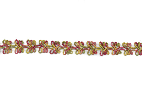 Braided Gimp Trim Two-Tone 1/2"