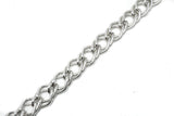 Chain Trim Silver Textured 13 mm