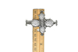 Customizable Cross Silver 2.75 x 2.25