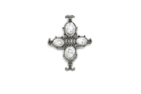 Customizable Cross Silver 2.75 x 2.25