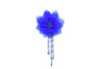 Organza Flower Piece with Beaded Fringe