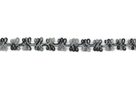 Braided Gimp Trim Two-Tone 1/2"