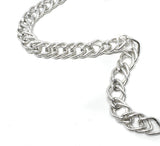 Chain Trim Silver Textured 13 mm