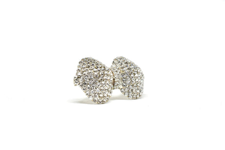 Rhinestone Bow Brooch Crystal 2.25 x 1.25