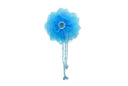 Organza Flower Piece with Beaded Fringe