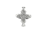 Customizable Cross Silver 2.75 x 2.25