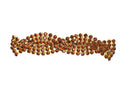 Rhinestone Connector Closure 3-Line Braided