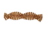 Rhinestone Connector Closure 3-Line Braided