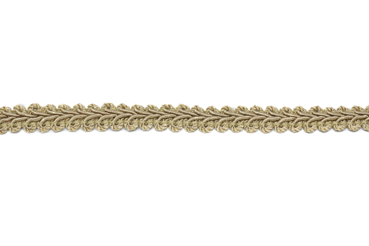 Braided Gimp Fringe Tan 3/7"