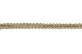 Braided Gimp Fringe Tan 3/7"
