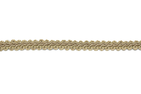 Braided Gimp Fringe Tan 3/7"