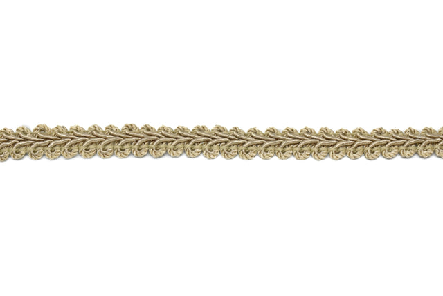 Braided Gimp Fringe Tan 3/7"