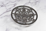 Rhinestone Buckle Turquoise Stone Circular 5.25"