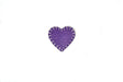Heart Patch Purple Snakeskin Iron-On 1.50 x 1.50