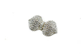 Rhinestone Bow Brooch Crystal 2.25 x 1.25