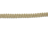 Braided Gimp Fringe Tan 3/7"