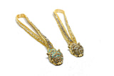 Rhinestone Tiger Metal Applique