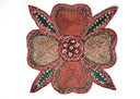 Beaded Floral Sew-On Applique 8x8