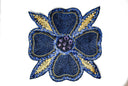 Beaded Floral Sew-On Applique 8x8