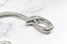 Rhinestone Snake Buckle 4 1/8" x 3 3/4"