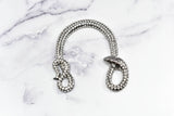 Rhinestone Snake Buckle 4 1/8" x 3 3/4"