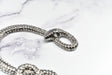 Rhinestone Snake Buckle 4 1/8" x 3 3/4"