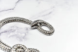 Rhinestone Snake Buckle 4 1/8" x 3 3/4"