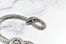Rhinestone Snake Buckle 4 1/8" x 3 3/4"