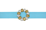 Round Gemstone Ribbon Slider 2.75"