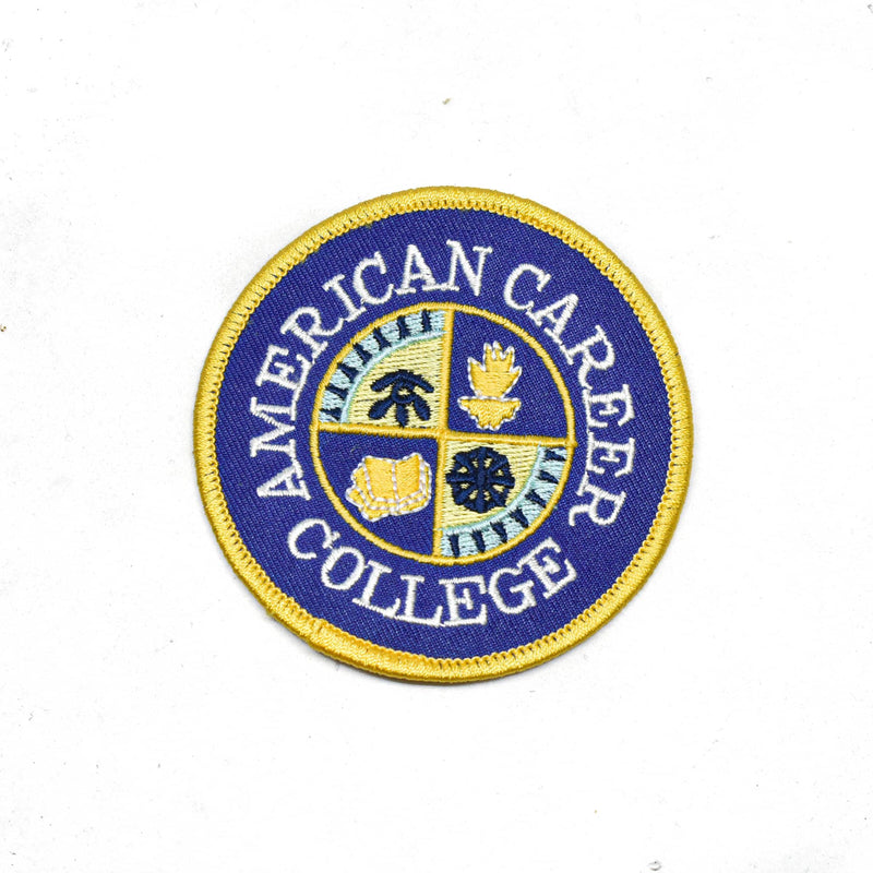 Iron-On College Patch Applique 3"