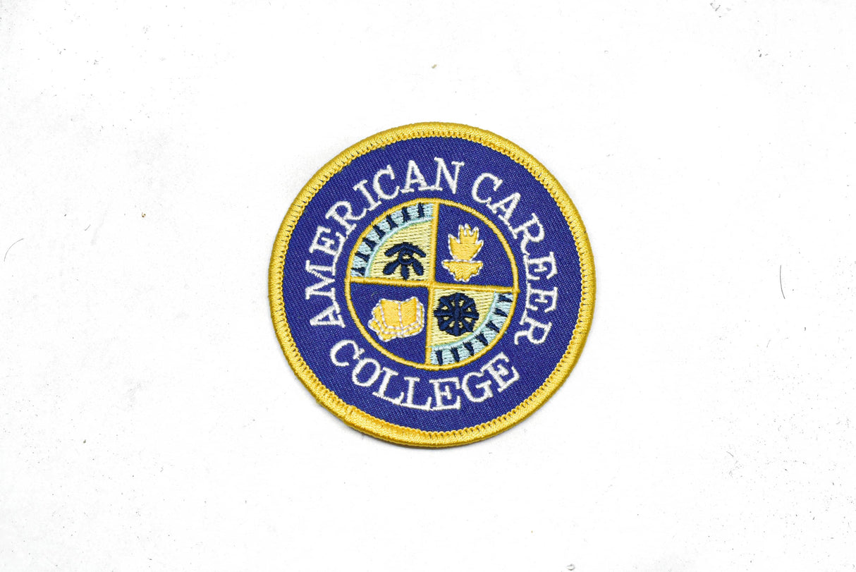 Iron-On College Patch Applique 3"