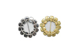 Round Gemstone Ribbon Slider 2.75"