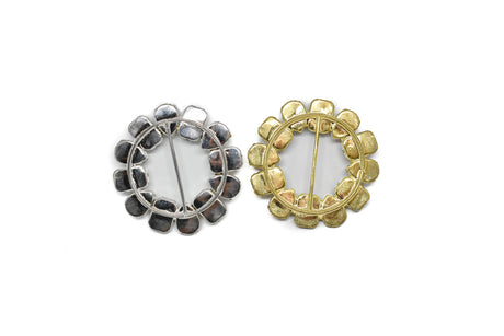 Round Gemstone Ribbon Slider 2.75"