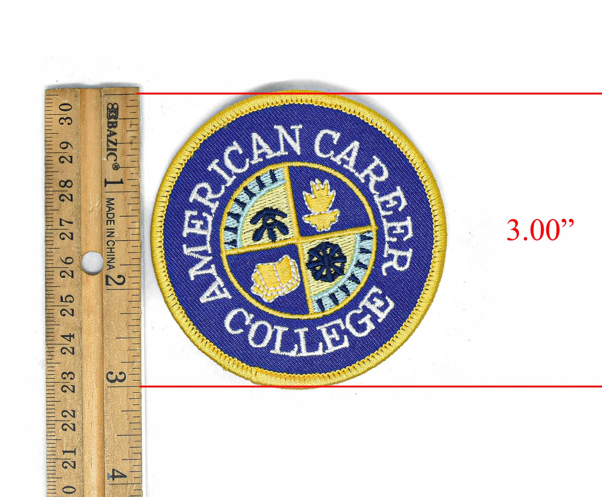 Iron-On College Patch Applique 3"