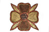 Beaded Floral Sew-On Applique 8x8