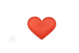 Heart Patch Iron-On Red Pink 2.50 x 2