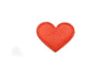 Heart Patch Iron-On Red Pink 2.50 x 2