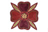 Beaded Floral Sew-On Applique 8x8