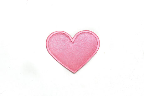 Heart Patch Iron-On Red Pink 2.50 x 2
