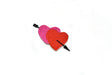 Heart Arrow Patch Applique Pink Red 3 x 1.5