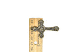 Decorative Floral Cross Pendant 2.13" x 1.45"