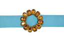 Round Gemstone Ribbon Slider 2.75"