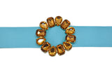 Round Gemstone Ribbon Slider 2.75"