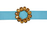 Round Gemstone Ribbon Slider 2.75"