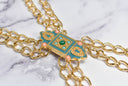 Gold Chain Applique Fancy Dress Trim